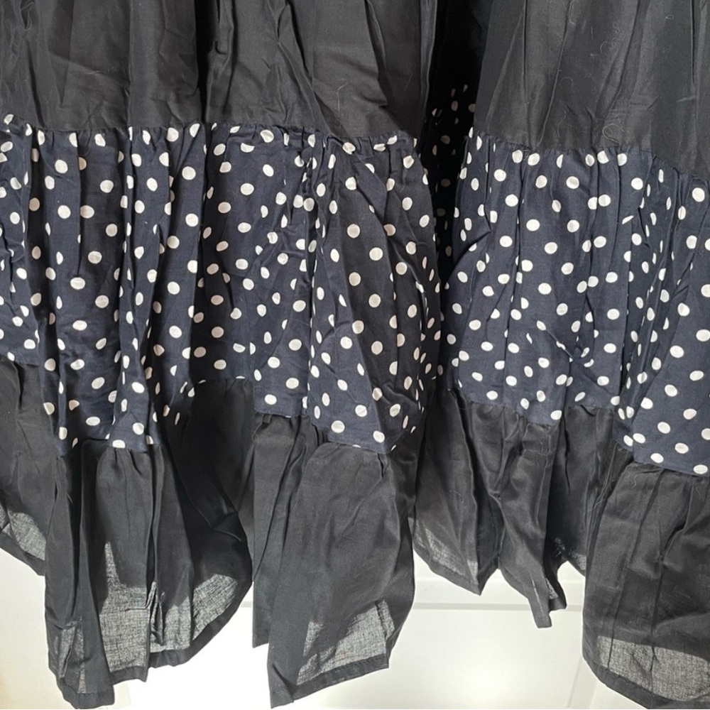 Black Polka Dot Flamenco skirt - Picture 3 of 4